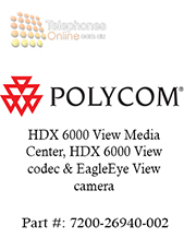 Polycom HDX 6000 View Media Center, HDX 6000 View codec & EagleEye View camera (7200-26940-002)