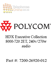 Polycom HDX Executive Collection 8000-720 2ET, 240v/270w audio (7200-26920-012)