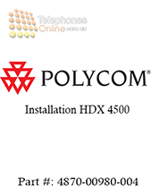 Polycom Installation HDX 4500 (4870-00979-004)