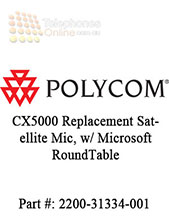 Polycom CX5000 Replacement Satellite Mic, w/ Microsoft RoundTable (2200-31334-001)