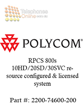 Polycom RPCS 800s 10HD/20SD/30SVC resource configured & licensed system (2200-74600-200)