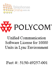 Polycom Unified Communication Software License for 10000 Unit in Lync Environment (5150-49257-001) Polycom Unified Communication Software License for 10000 Unit in Lync Environment (5150-49257-001)
