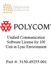 Polycom Unified Communication Software License for 100 Unit in Lync Environment (5150-49255-001) Polycom Unified Communication Software License for 100 Unit in Lync Environment (5150-49255-001)
