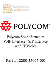 Polycom SoundStructure VoIP Interface - SIP interface with HDVoice (2200-35005-001) Polycom SoundStructure VoIP Interface - SIP interface with HDVoice (2200-35005-001)