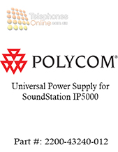 Polycom Universal Power Supply for SoundStation IP5000 (2200-43240-012) Polycom Universal Power Supply for SoundStation IP5000 (2200-43240-012)