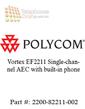 Polycom Vortex EF2211 Single-channel AEC with built-in phone (2200-82211-002) Polycom Vortex EF2211 Single-channel AEC with built-in phone (2200-82211-002)