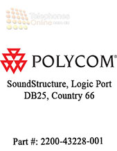 Polycom SoundStructure, Logic Port DB25, Country 66 Polycom SoundStructure, Logic Port DB25, Country 66