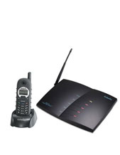 Engenius Four line base with DISA auto attendant, handset, charger, one battery, one belt clip and short and long antennae. Engenius Four line base with DISA auto attendant, handset, charger, one battery, one belt clip and short and long antennae.