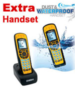 Uniden XDECT 8005WP Cordless Waterproof Handset, Uniden 8005WP Floats & Submersible Works in conjunction with the XDECT 8015 and XDECT 8055 series.