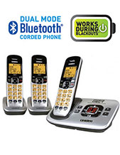 Uniden DECT 3136BT+2 Digital Cordless Phone with Two Additional Headset